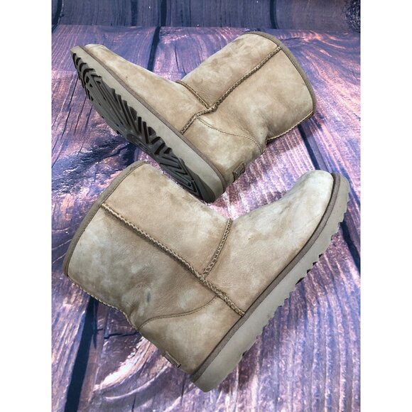 UGG Classic Short Chestnut Brown Boots 1019646K Big Kids Girls 6/38 (t7j) - Picture 5 of 10